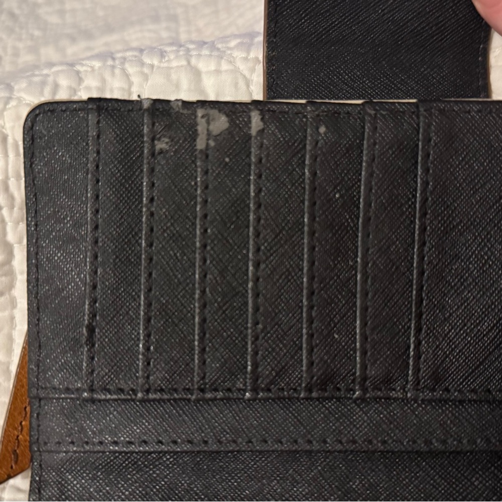 Fossil Fossil Emma Rfid Off-White & Black Striped… - image 4